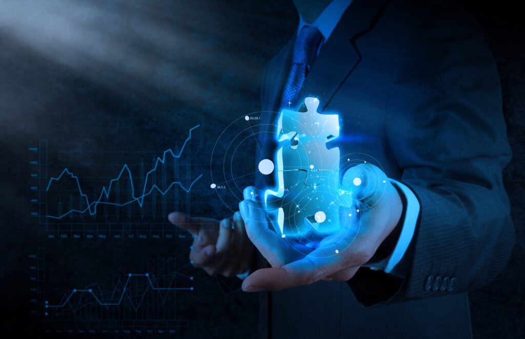 man holding puzzle piece with abstract graph backg 2026 09 25 02 33 15 utc